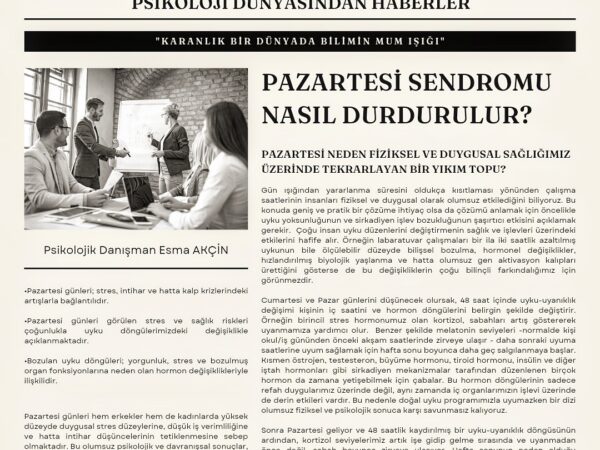 Pazartesi Sendromu Nasıl Durdurulur?